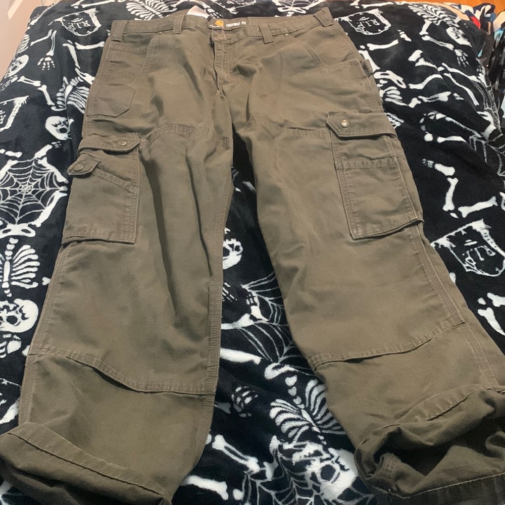 Green Carhartt relaxed fit men
